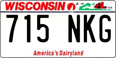 WI license plate 715NKG