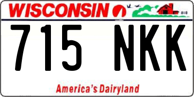 WI license plate 715NKK