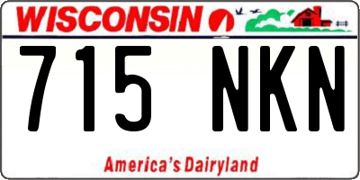 WI license plate 715NKN