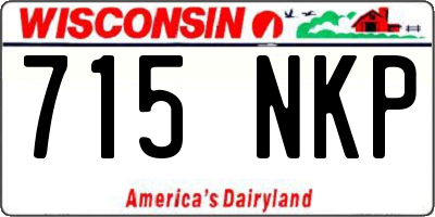 WI license plate 715NKP