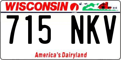 WI license plate 715NKV
