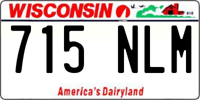 WI license plate 715NLM
