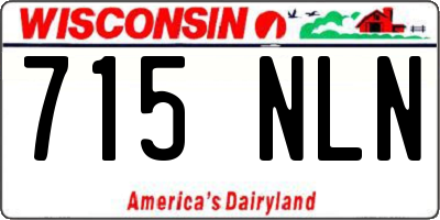WI license plate 715NLN
