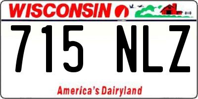 WI license plate 715NLZ