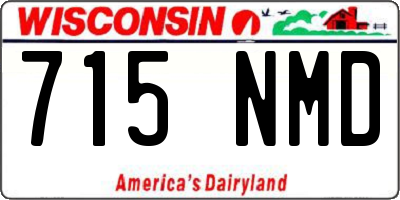 WI license plate 715NMD