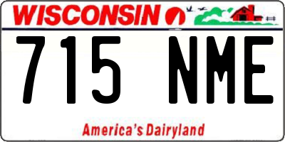 WI license plate 715NME
