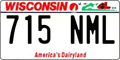 WI license plate 715NML