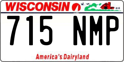 WI license plate 715NMP