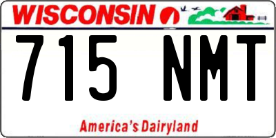 WI license plate 715NMT