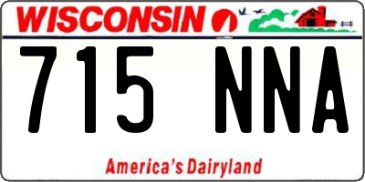 WI license plate 715NNA