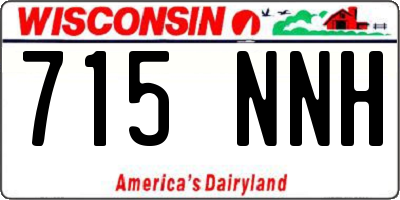 WI license plate 715NNH