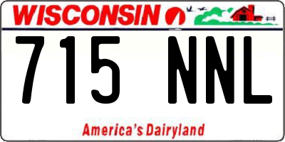 WI license plate 715NNL