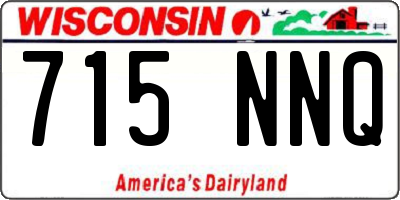WI license plate 715NNQ
