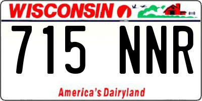 WI license plate 715NNR