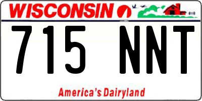 WI license plate 715NNT