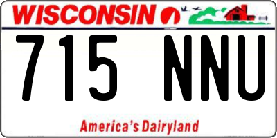 WI license plate 715NNU