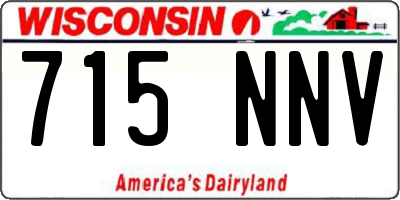 WI license plate 715NNV