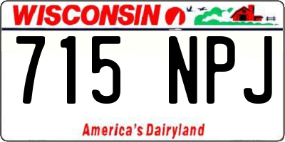 WI license plate 715NPJ