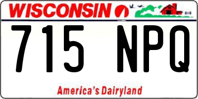 WI license plate 715NPQ