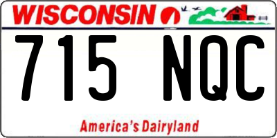 WI license plate 715NQC