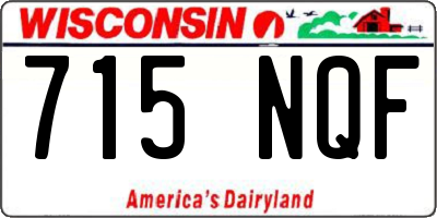 WI license plate 715NQF