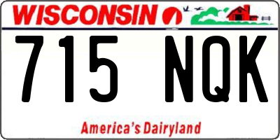 WI license plate 715NQK