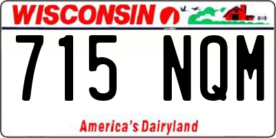 WI license plate 715NQM