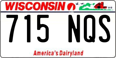 WI license plate 715NQS