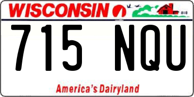 WI license plate 715NQU