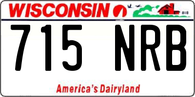 WI license plate 715NRB