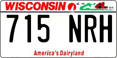 WI license plate 715NRH