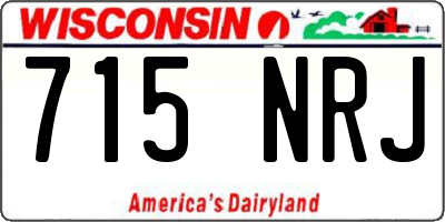 WI license plate 715NRJ