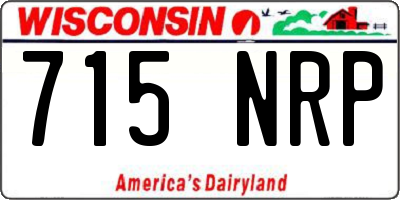 WI license plate 715NRP