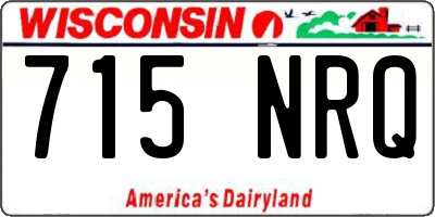 WI license plate 715NRQ