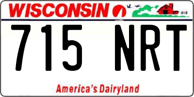 WI license plate 715NRT