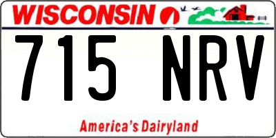 WI license plate 715NRV