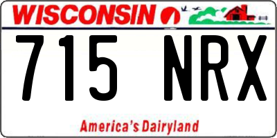 WI license plate 715NRX