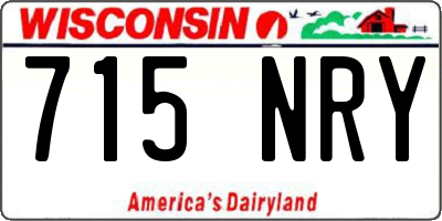 WI license plate 715NRY