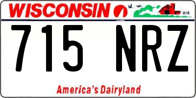 WI license plate 715NRZ