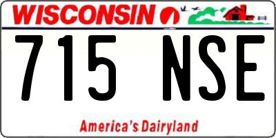 WI license plate 715NSE