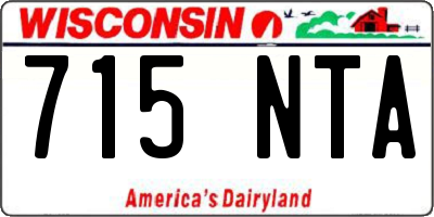 WI license plate 715NTA