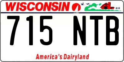 WI license plate 715NTB