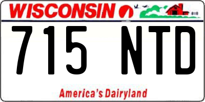 WI license plate 715NTD