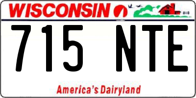 WI license plate 715NTE