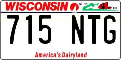 WI license plate 715NTG