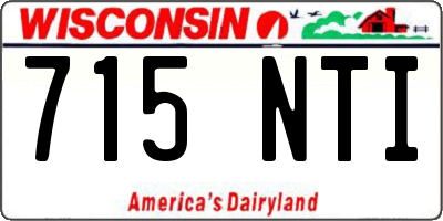 WI license plate 715NTI