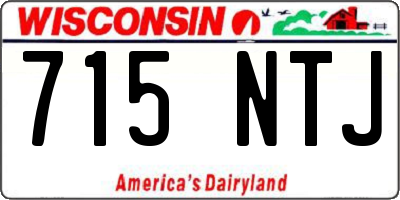 WI license plate 715NTJ