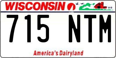 WI license plate 715NTM