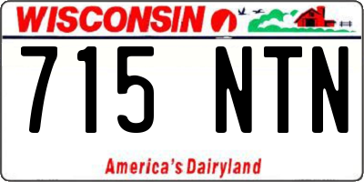 WI license plate 715NTN