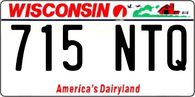 WI license plate 715NTQ